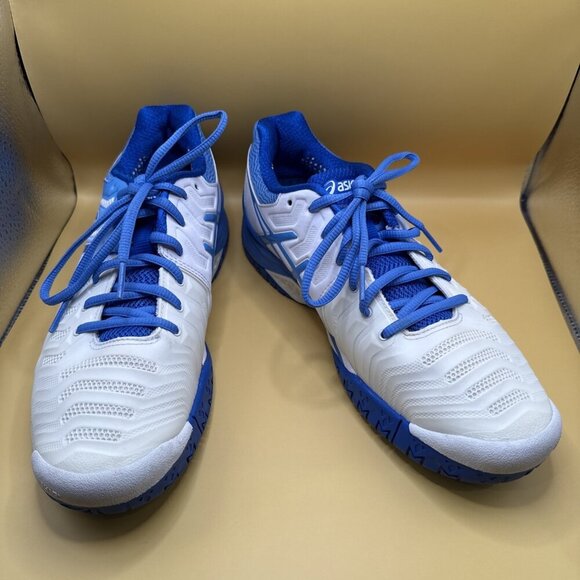 ASICS Shoes - Asics Gel-Resolution 7 Women's Size 9 Tennis Shoes White Blue